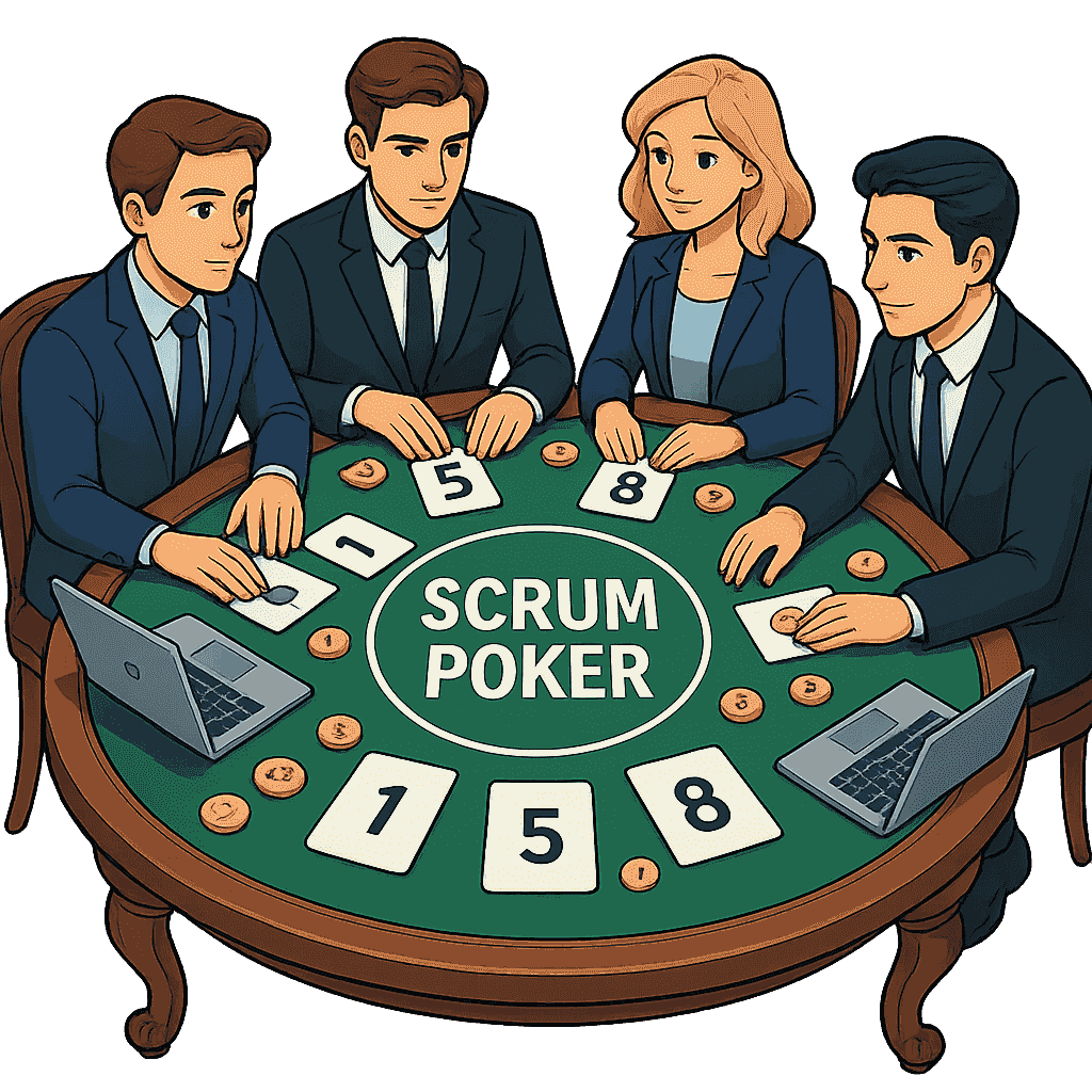 Scrum Poker table